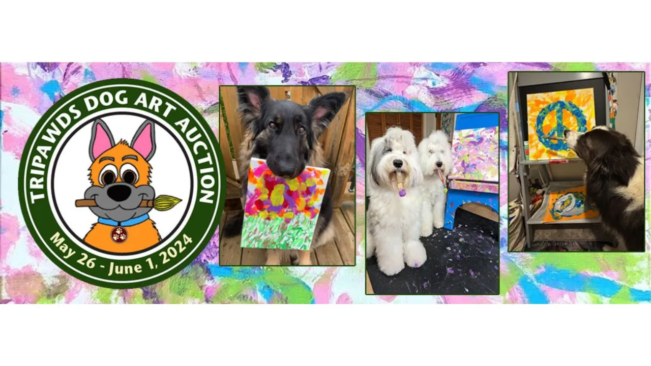 Canine Painters Unite to Support the Tripawds Dog Art Auction