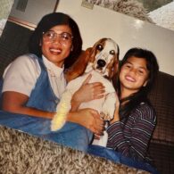 Chrissy Teigen's pet Childhood Basset Hound