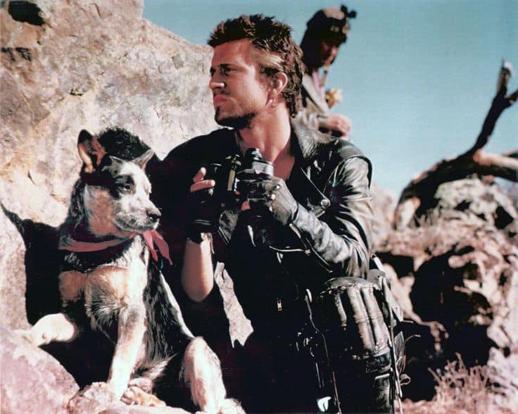 Mel Gibson blue Heeler named dog from Mad Max 2 The Road Warrior
