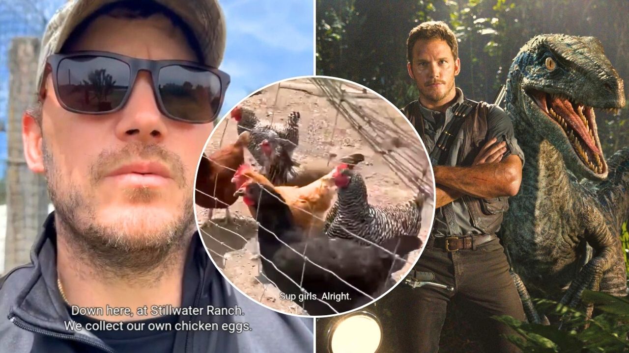 Chris Pratt Trades in Raptors for Chickens at His Family Farm