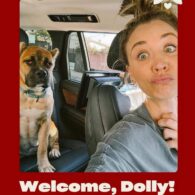 Tom Pelphrey's pet Dahlia (Dolly)