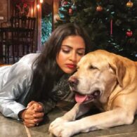 Amala Paul's pet Waffles