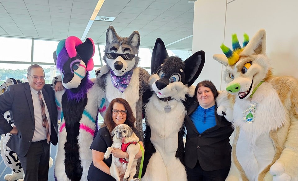 Anthrocon Furry Convention Raises Over $100K for Gray Paws Pittsburgh Senior Dog Sanctuary