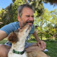 Eric McCormack's pet Rescue Dog