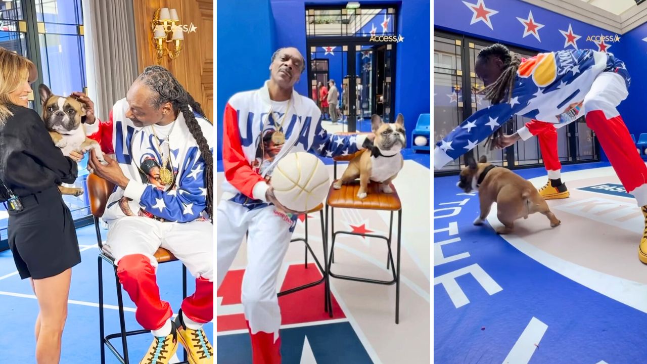 Snoop Dogg Plays Basketball with Pierre the Frenchie for the Paris Olympics