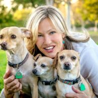 Joey Lauren Adams' pet Charlie, Dallas, and Another One