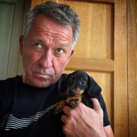 Sean Pertwee's pet Helmut