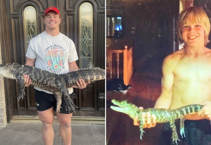 Chiefs Player Carson Steel Is Going Viral for His Pet Alligator Named Crocky-J