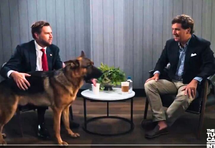 JD Vance Sparks ‘Rent-A-Dog’ Rumors After Tucker Carlson Interview With His German Shepherd