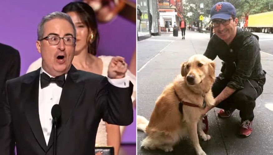 John Oliver Dedicated his Emmys Speech to His Deceased Rescue Dog (And All Dogs)