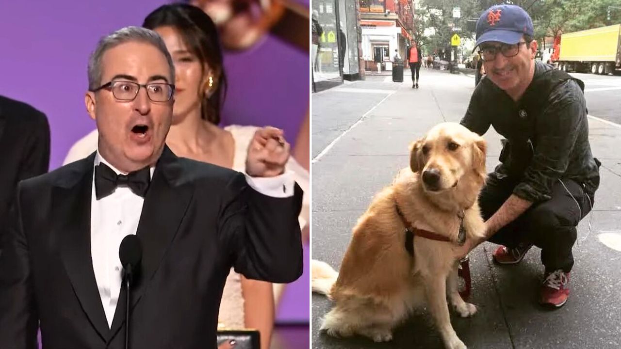 John Oliver Thanked His Deceased Dog And All Dogs in His Emmys Speech