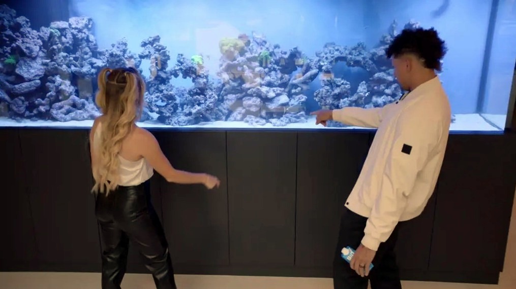 Patrick and Brittany Mahomes family aquarium