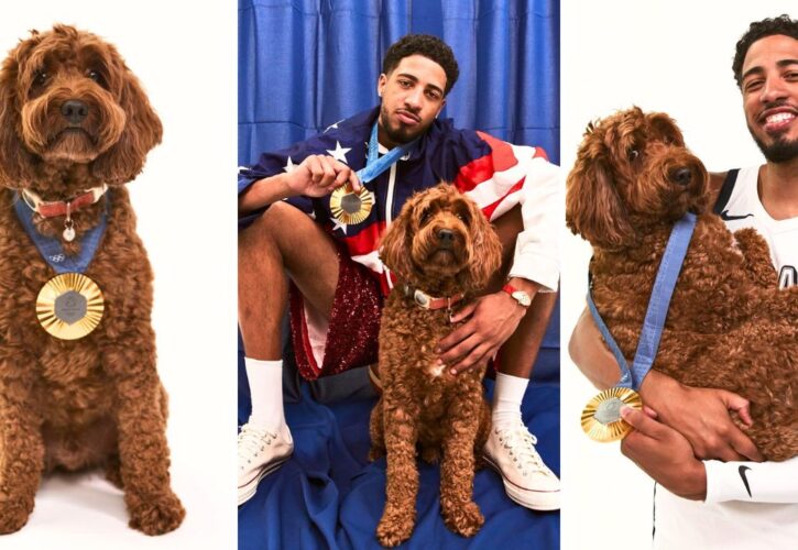 Tyrese Haliburton had a dog photoshoot to celebrate his Olympic basketball gold medal win