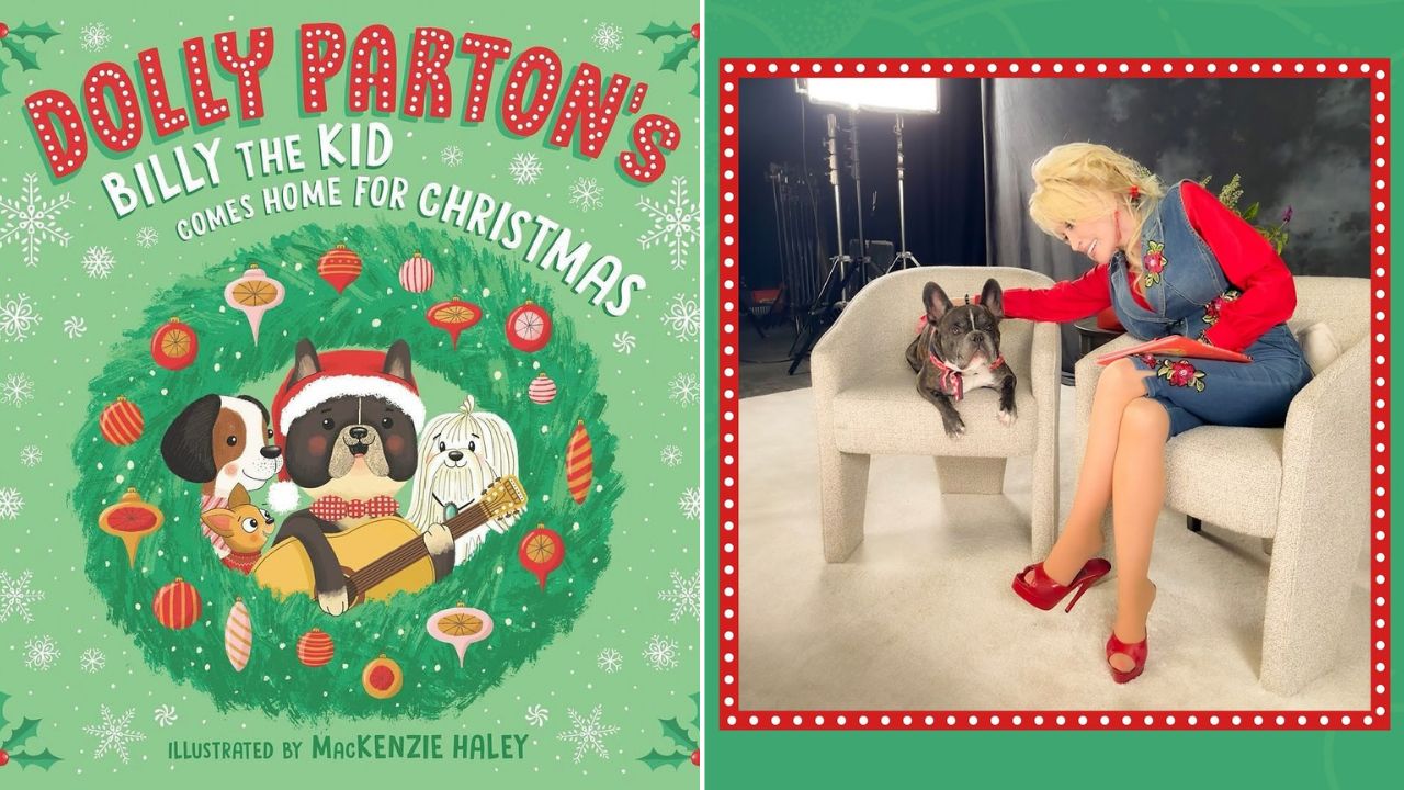 Dolly Partons Dog Releases Childrens Book Billy the Kid Comes Home for Christmas