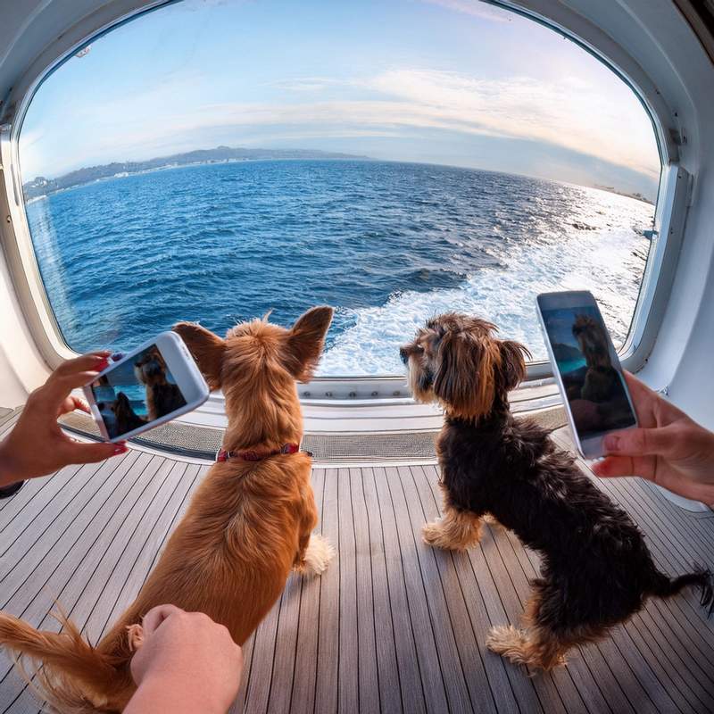 Dog passengers on Margaritaville at Sea dog friendly cruise