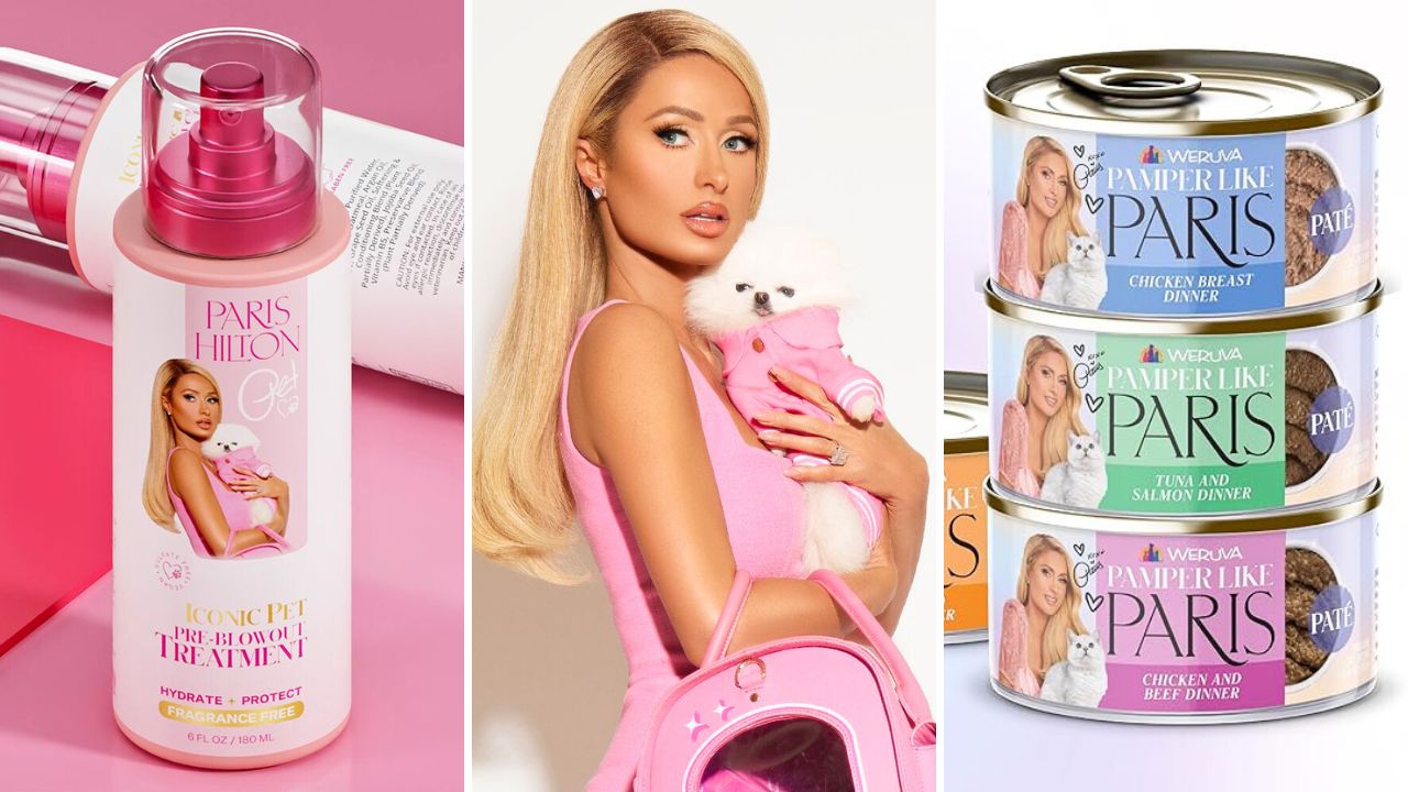 Paris Hilton Launches Her Own Dog Grooming and Pet Food Brands