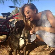 Portia Doubleday's pet Logan