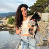 Tania Raymonde's pet Travel Dog