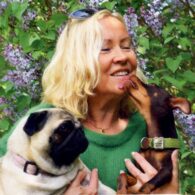 Agnetha Fältskog's pet Bella and Bruno