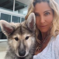 Elsa Pataky's pet German Shepherd Puppy