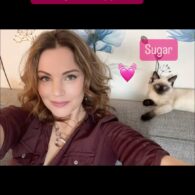 Erica Durance's pet Sugar