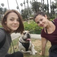 Kathryn Prescott's pet Carter