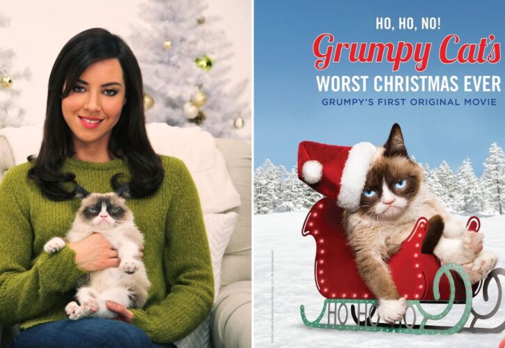 Throwback to Aubrey Plaza and Grumpy Cat’s Forgotten Christmas Movie