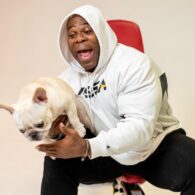 Kai Greene's pet French Bulldog