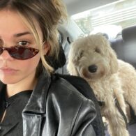 Maia Mitchell's pet Dog Aunt