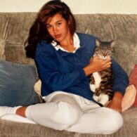 Megan Gale's pet Childhood Cat