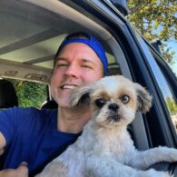 Scott Porter's pet Gizmo