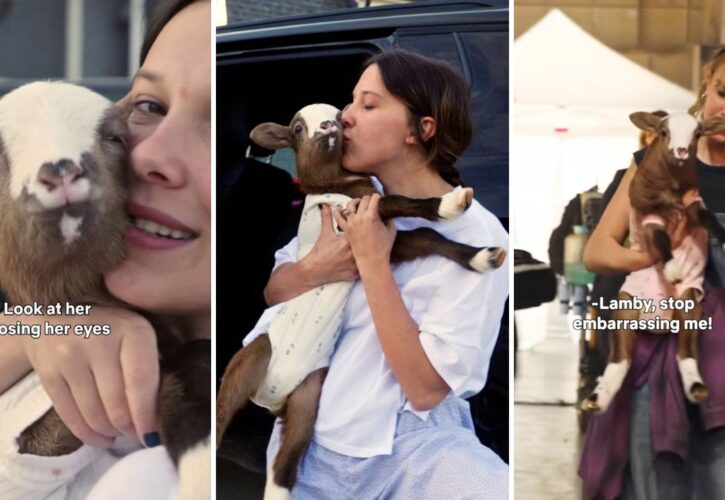 Millie Bobby Brown Brought Her Adorable Rescue Lamb to Set