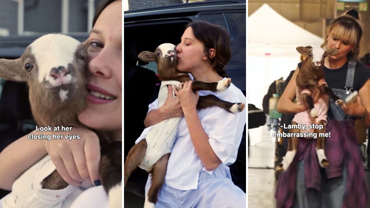 Millie Bobby Brown Brought Her Adorable Rescue Lamb to Set