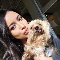 Christian Serratos' pet Elvis
