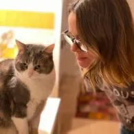 Leisha Hailey's pet Peg